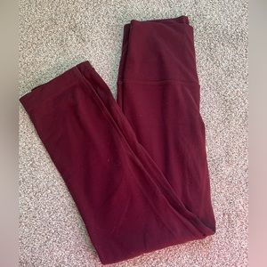 Maroon size 2 Lululemon capris